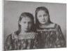 Marina Tsvetaeva with sister Anastasia, 1905 by Anonymous