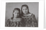 Marina Tsvetaeva with sister Anastasia, 1905 by Anonymous