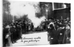 Burning Romanov Coats of Arms in Petrograd. May 1, 1917, 1917 by Anonymous