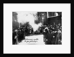 Burning Romanov Coats of Arms in Petrograd. May 1, 1917, 1917 by Anonymous