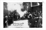 Burning Romanov Coats of Arms in Petrograd. May 1, 1917, 1917 by Anonymous