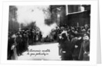 Burning Romanov Coats of Arms in Petrograd. May 1, 1917, 1917 by Anonymous