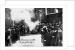 Burning Romanov Coats of Arms in Petrograd. May 1, 1917, 1917 by Anonymous