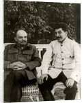 Stalin and Lenin. August 1922, 1922 by Anonymous