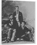 Von Meck Trio. Wladyslaw Pachulski (standing) with Pyotr Danilchenko and Claude Debussy (seated), 1882 by Anonymous