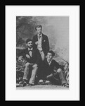 Von Meck Trio. Wladyslaw Pachulski (standing) with Pyotr Danilchenko and Claude Debussy (seated), 1882 by Anonymous