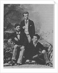 Von Meck Trio. Wladyslaw Pachulski (standing) with Pyotr Danilchenko and Claude Debussy (seated), 1882 by Anonymous