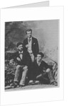Von Meck Trio. Wladyslaw Pachulski (standing) with Pyotr Danilchenko and Claude Debussy (seated), 1882 by Anonymous