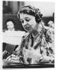 Eleanor Roosevelt speaking at the United Nations in July 1947 by Anonymous