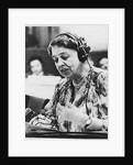 Eleanor Roosevelt speaking at the United Nations in July 1947 by Anonymous