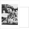 Eleanor Roosevelt speaking at the United Nations in July 1947 by Anonymous