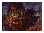 Night spear fishing in spring, 1916 by Stanislav Yulianovich Zhukovsky