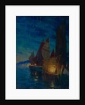 Sails at Night by Alexander Fyodorovich Gaush