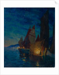 Sails at Night by Alexander Fyodorovich Gaush