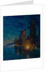 Sails at Night by Alexander Fyodorovich Gaush
