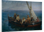 Lenin and the author Maxim Gorky with the Fishermen at the Capri Island, 1946 by Yefim Mikhailovich Tcheptsov