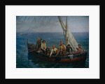 Lenin and the author Maxim Gorky with the Fishermen at the Capri Island, 1946 by Yefim Mikhailovich Tcheptsov