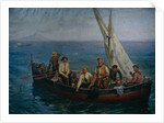 Lenin and the author Maxim Gorky with the Fishermen at the Capri Island, 1946 by Yefim Mikhailovich Tcheptsov