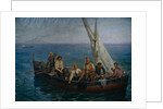 Lenin and the author Maxim Gorky with the Fishermen at the Capri Island, 1946 by Yefim Mikhailovich Tcheptsov