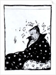 Composer Alexander Glazunov, 1915 by Viktor Nikolaevich Deni