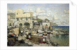 View of the Capri Island by Konstantin Ivanovich Gorbatov