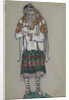 The Girl. Costume design for the ballet The Rite of Spring (Le Sacre du Printemps) by I. Stravinsky, 1912 by Nicholas Roerich