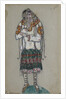 The Girl. Costume design for the ballet The Rite of Spring (Le Sacre du Printemps) by I. Stravinsky, 1912 by Nicholas Roerich