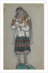 The Girl. Costume design for the ballet The Rite of Spring (Le Sacre du Printemps) by I. Stravinsky, 1912 by Nicholas Roerich