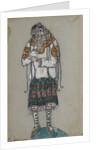 The Girl. Costume design for the ballet The Rite of Spring (Le Sacre du Printemps) by I. Stravinsky, 1912 by Nicholas Roerich