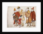 Peoples. Costume design for the opera Prince Igor by A. Borodin by Nicholas Roerich