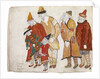 Peoples. Costume design for the opera Prince Igor by A. Borodin by Nicholas Roerich