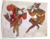 The skomorokhs. Costume design for the opera Prince Igor by A. Borodin, 1914 by Nicholas Roerich