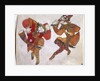 The skomorokhs. Costume design for the opera Prince Igor by A. Borodin, 1914 by Nicholas Roerich