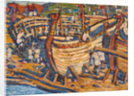Building the Ships. Study, 1903 by Nicholas Roerich