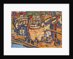 Building the Ships. Study, 1903 by Nicholas Roerich