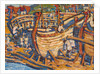 Building the Ships. Study, 1903 by Nicholas Roerich