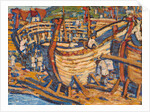 Building the Ships. Study, 1903 by Nicholas Roerich