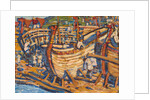 Building the Ships. Study, 1903 by Nicholas Roerich