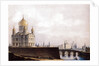 The Cathedral of Christ the Saviour with View of the Moscow Kremlin, 1836-1837 by Alexander Andreyevich Thon