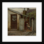 Girl with bird at the King Street bakery, 1886 by Frederick McCubbin