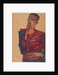 Self-Portrait with Eyelid Pulled Down, 1910 by Egon Schiele