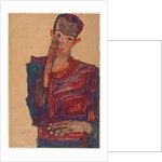 Self-Portrait with Eyelid Pulled Down, 1910 by Egon Schiele
