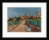 Street towards Dürnstein, 1913 by Anton Faistauer