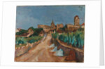Street towards Dürnstein, 1913 by Anton Faistauer