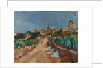 Street towards Dürnstein, 1913 by Anton Faistauer