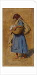 A Farmer?s Wife Blowing her Nose, ca 1871-1874 by August Ritter von Pettenkofen