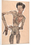 Nude Self-Portrait, Grimacing, 1910 by Egon Schiele