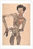Nude Self-Portrait, Grimacing, 1910 by Egon Schiele