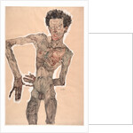 Nude Self-Portrait, Grimacing, 1910 by Egon Schiele