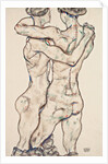Naked Girls Embracing, 1914 by Egon Schiele